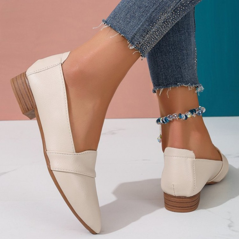 슬립온 여성 플랫 슈즈, 여성용 단색 슬립온, 포인티드 - Women'S Shoes Clogs 리뷰 및 가격