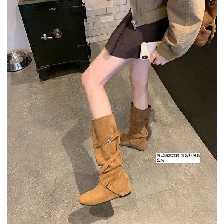 2026년 신상 영국 스타일 패셔너블 가죽 롱부츠 스웨 - Sock Boot Women 리뷰 및 가격