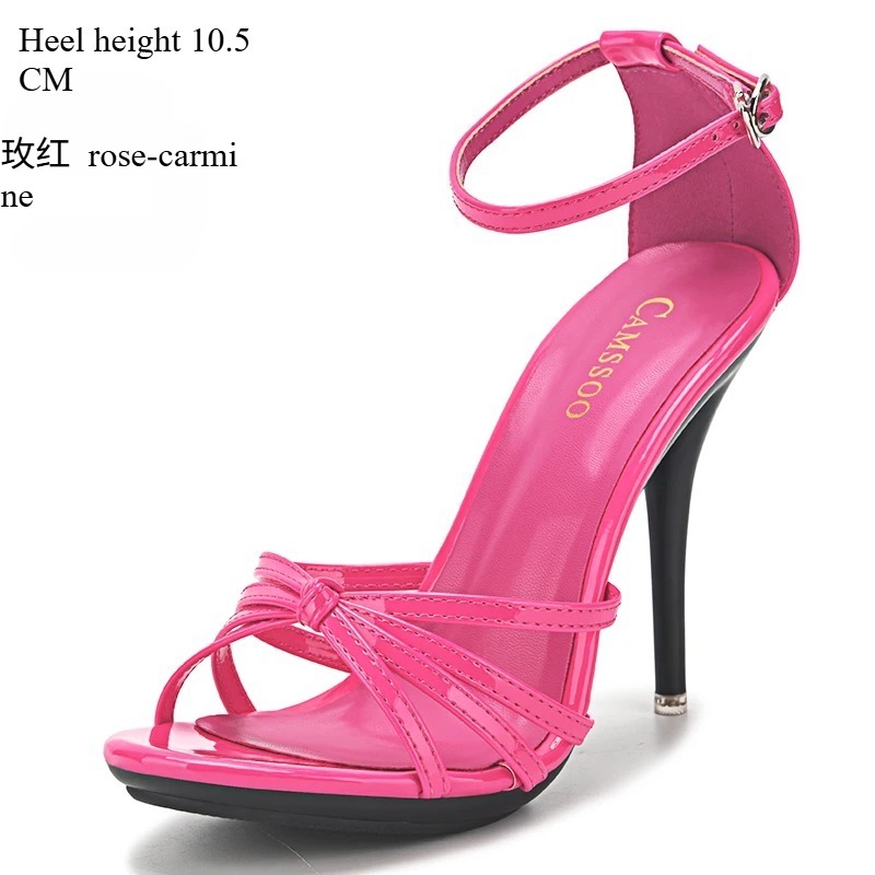 여름 오픈토 하이힐 앵클랩 여성 샌들 10cm 웨딩 파 - Women'S Shoes Quality 리뷰 및 가격